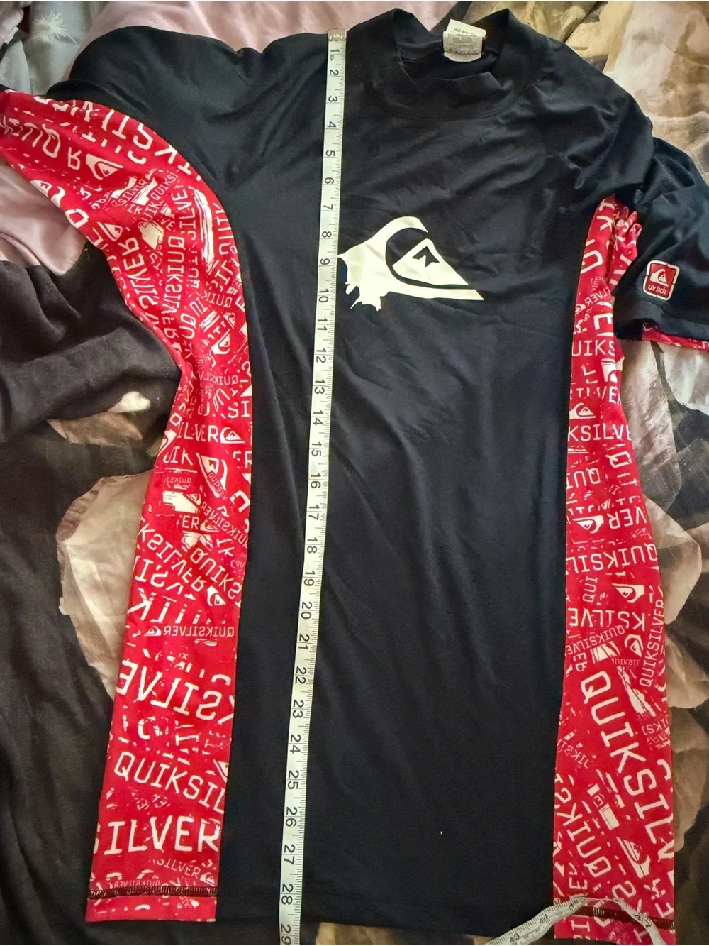 Quiksilver Men's Short Sleeve Rash Guard Swim Shirt XXL